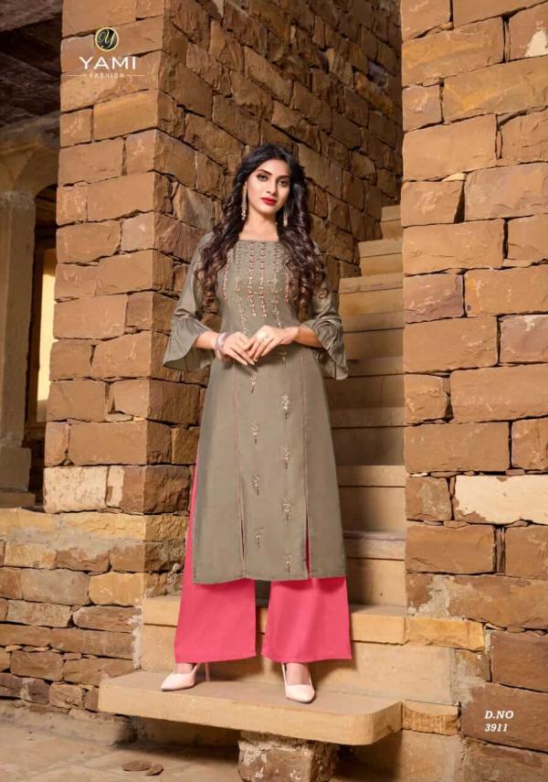 Yami Reshami 2 Viscose Fancy Kurti With Bottom Set Online 